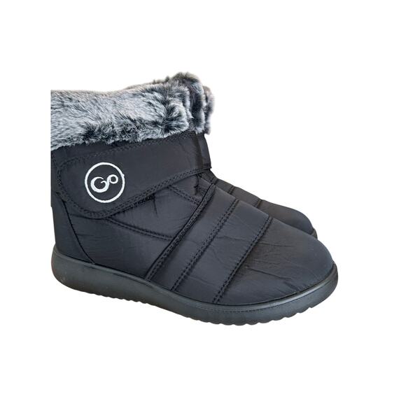 Aizonme Women’s Gray Winter Snow Boots Size 9 Faux Fur Lined, Non-Slip Sole - Picture 9 of 10